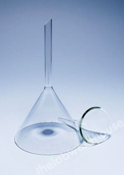 CONICAL FUNNEL PLAIN PYREX SHORT STEM 80X80MM L X TOP DIA