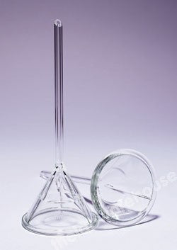 CONICAL FUNNEL FLUTED PYREX STEM 65X65MM L X TOP DIA