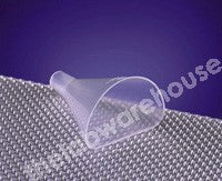 CONICAL FUNNEL PP HALF ROUND WITH GROOVE IN STEM 100MM TOP