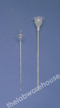 THISTLE FUNNEL GLASS WITH PLAIN STEM DIA 6MM LENGTH 250MM