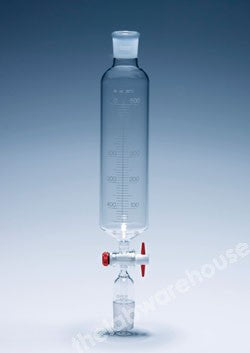 DROPPING FUNNEL PYREX CONE JOINT 29/32 PTFE S/COCK 500ML