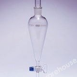 SEPARATING FUNNEL CONICAL PYREX GLASS S/COCK AND STPR 500ML