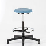 LABORATORY STOOL ADJ. 590 TO 840MM WITH GLIDES AND FOOTREST