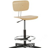 LAB CHAIR LAMINATED BEECH ADJ. 580 TO 830MM/GLIDES/FOOTREST