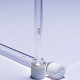GAS DISTRIBUTION TUBE GLASS THIMBLE TUBE STEM PYREX POR. 0