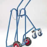 GAS CYLINDER TROLLEY SHIELDED 280MM CYLIND WITH CASTOR ARM