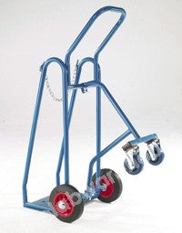 GAS CYLINDER TROLLEY SHIELDED 280MM CYLIND WITH CASTOR ARM