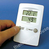 DIGITAL MEMORY THERMO-HYGROMETER 25 TO 95%RH -10 TO +60ºC