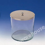 JAR CYLINDRICAL GLASS WITHOUT LID 100MM DIAX100MM HIGH