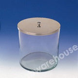 JAR CYLINDRICAL GLASS WITHOUT LID 100MM DIAX150MM HIGH