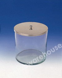 JAR CYLINDRICAL GLASS WITHOUT LID 100MM DIAX150MM HIGH