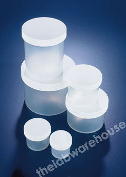 CYLINDRICAL JARS AZLON PP 70 X 60MM WITH SCREW CAP PK 36
