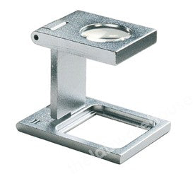 FOLDING MAGNIFIER LINEN TESTER X12 MAGN. SCALE 10MM SQUARE