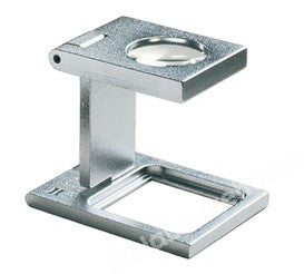 FOLDING MAGNIFIER LINEN TESTER X8 MAGN. SCALE 20MM SQUARE