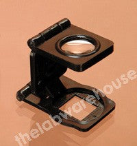FOLDING MAGNIFIER LINEN TESTER X8 MAGN. SCALE 0.5IN SQUARE