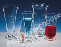 DISPENSING MEASURE GLASS STAMPED CUP SHAPE 500MLX6 GRADS