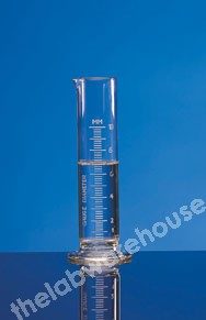 RAIN MEASURE GLASS FOR 5" FUNNELS, FLAT BASE 0.5"/12MM SCALE