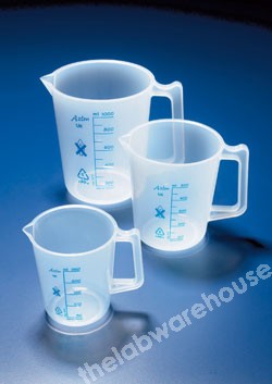 JUG TRANSPARENT PP TALL FORM WITH HANDLE 5000ML