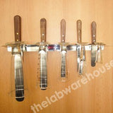 DISPENSING MEASURE RACK S/STEEL FOR 5 MEASURES/SPATULAS