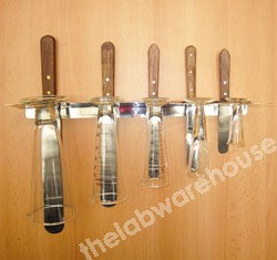 DISPENSING MEASURE RACK S/STEEL FOR 5 MEASURES/SPATULAS
