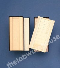 CLOTH COVERED CARD BOX WITH FALL FRONT WILL HOLD UP TO 8 TRA
