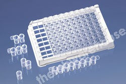 STRIP MICROPLATE/FRAME TRANSP PS 96 X 350µL N/ST PK.100