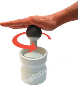 MORTAR AND PESTLE SMASH 33ML 90MM DIA. PORCELAIN