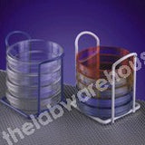PETRI DISH STAND EPOXY COATED STEEL WHITE