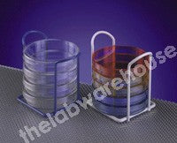 PETRI DISH STAND EPOXY COATED STEEL WHITE