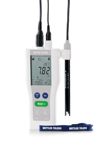 PORTABLE pH METER METTLER FIVEGO F2-FIELD KIT W/PROBE
