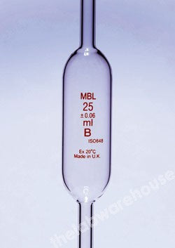 PIPETTE ONE-MARK MBL SODA-LIME GLASS CLASS B 50ML