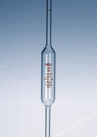 PIPETTE ONE-MARK MBL SODA-LIME GLASS CLASS AS W/C 1ML