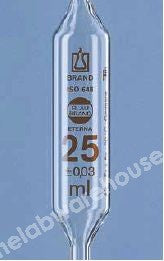 BULB PIPETTE ETERNA ONE-MARK SODA-LIME GLASS CLASS AS 2ML