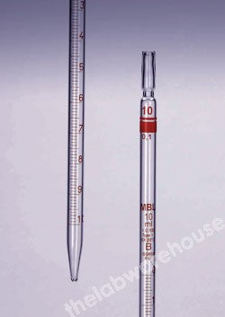 GRADUATED PIPETTE MBL SODA GLASS TYPE 1 CLASS B 25X0.10ML