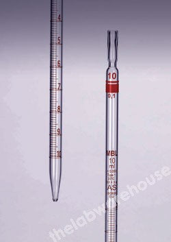 GRADUATED PIPETTE MBL SODA GLASS TYPE 1 CL. A W/C 10X0.10ML