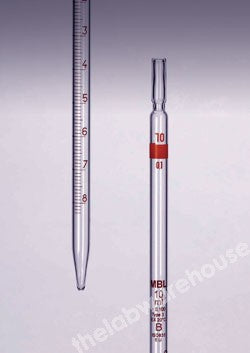 GRADUATED PIPETTE MBL SODA GLASS TYPE 3 CLASS B 10X0.10ML