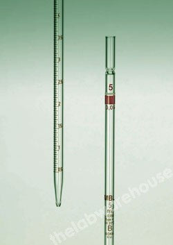 GRADUATED PIPETTE MBL SODA GLASS TYPE 4 CLASS B 5X0.05ML