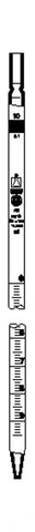 GRADUATED PIPETTE BLAUBRAND SODA GLASS CLASS AS 0.2X0.002ML