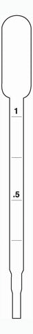 PASTEUR PIPETTES STERILIN DISP. PE N/ST GRAD. 1X0.5ML PK3000