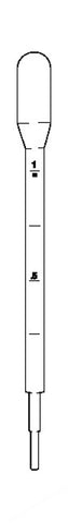 LIQUIPETTES DISP. PE N/ST. 140MM LONG 1ML GRAD. PK 500