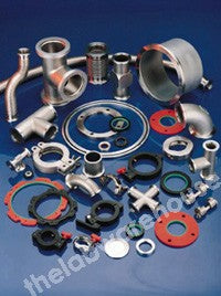 ADAPTER T-PIECE 3-WAY ALUMINIUM NW25 CONNECTION FLANGES