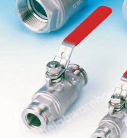 BALL VACUUM VALVE AL. BODY S/S CUP PTFE. NW25 CONN.