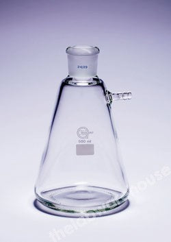 BUCHNER FLASK 100ML GLASS SIDE ARM 24/29 SOCKET