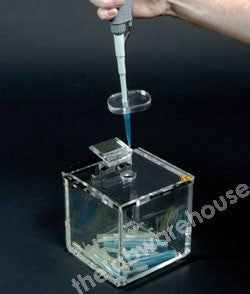 TIP BOX BETA RADIATION LID AND TIP PORT 150X150X150MM