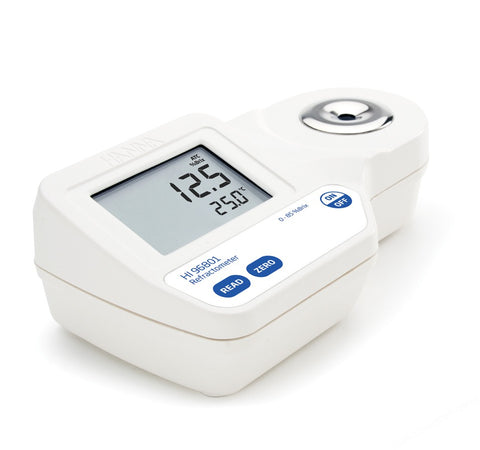 PORTABLE DIGITAL REFRACTOMETER HANNA 0 TO 85% W/W GLUCOSE