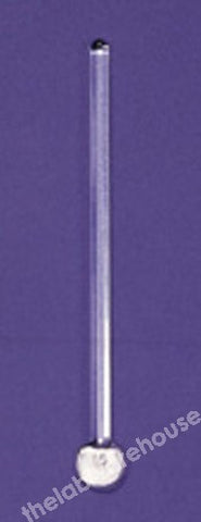 STIRRING ROD GLASS ONE END FLAT PADDLE OTHER PLAIN 300MM