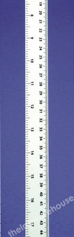 RULE WHITE PS HORIZ. READING 1METRE LONG CM/MM INCH/TENTHS