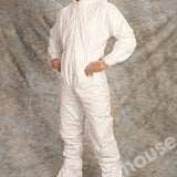 COVERALLS TYVEK WITH HOOD ZIP FRONT W/OUT POCKETS SML PK 5