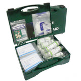 FIRST AID BOX GREEN ABS WITH LID STANDARD CONTENTS