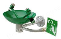 EYEWASH WALL MOUNTING POLYCOATED S/S BOWL AND FITTINGS